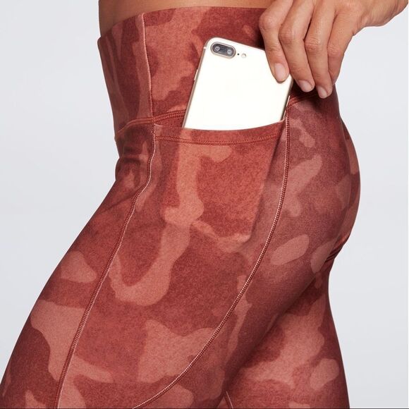 🆕 CALIA Energize Mid Rise 7/8 Legging Soft Camo Terra Cotta Size XS NWT - Picture 6 of 6